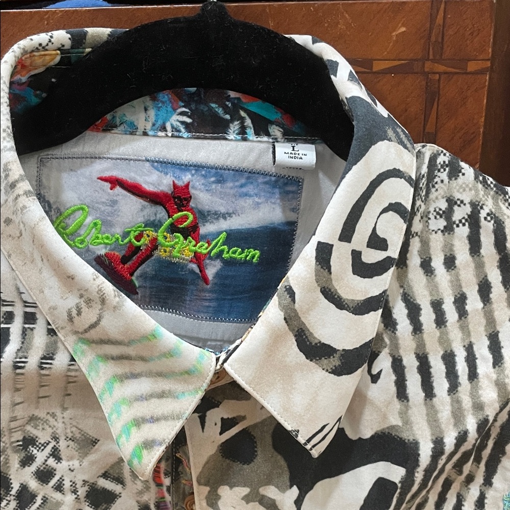 Robert Graham Multicolor Abstract Shirt